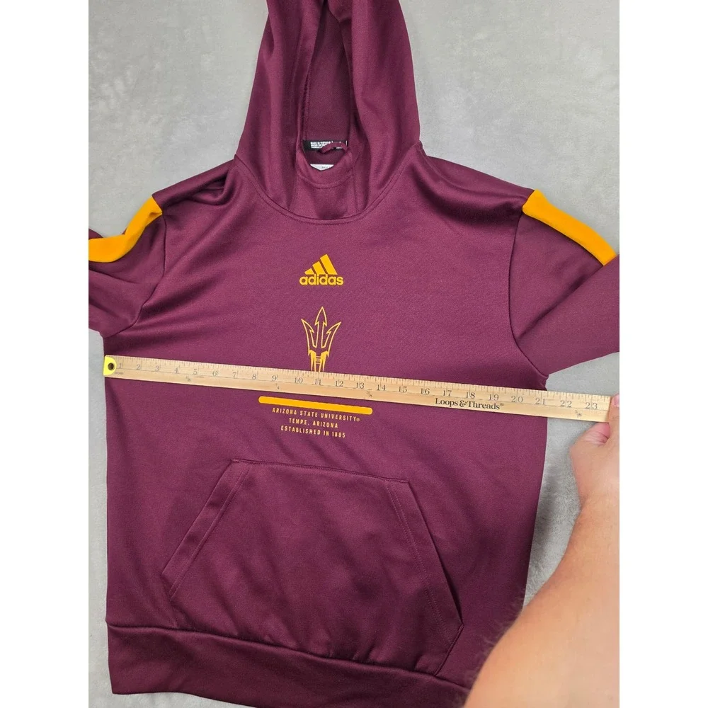 Adidas Hoodie Mens Medium Maroon Arizona State Sun Devils Pullover H53237